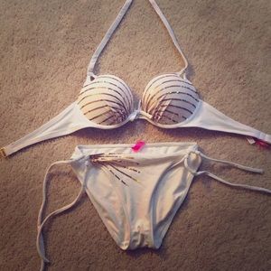 Victoria Secret bomb shell bikini.